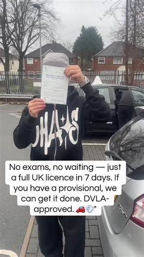 Get Your Full UK Driving Licence in 7 Days!