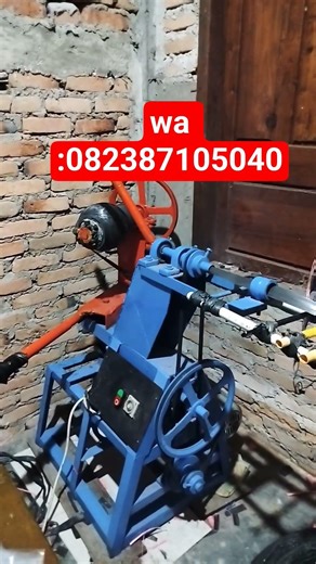4009 !! Pineapple and can model raffia rope winding machine equipped with automatic timer