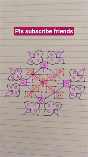 10*2 chukkala muggulu!! kolam design muggulu### ytshorts🌷🌷