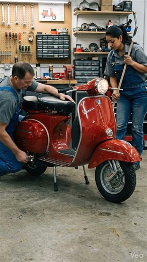 Vintage Scooter Restoration Inside the Workshop #automotive #carrestorationproject #history