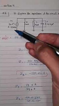 Total impedance in RLC parallel circuit