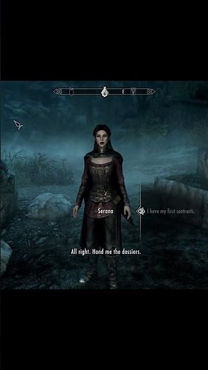 Skyrim ٠ Serana's Reaction to the Dragonborn Joining The Dark Brotherhood #skyrim