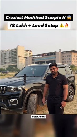 Modified Scorpio N 2026 with ₹8 Lakh Mods 😱Insane Loud Music Setup & Crazy Bass 🔥 #carreviewindia