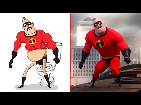 Incredibles 2 Funny Drawing Meme | Funny Incredibles