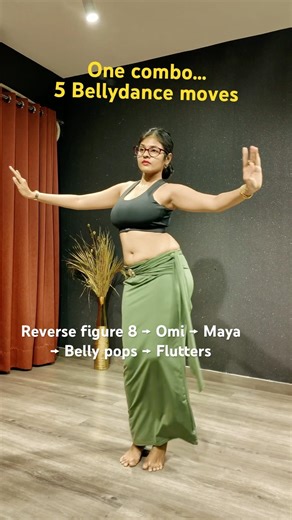 5 Moves Bellydance Combo | Save and practice with me #learn #orientaldance #dance
