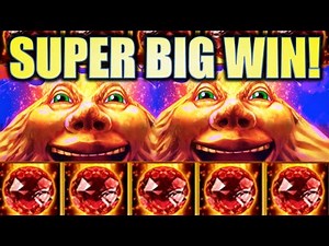 ★SUPER BIG WIN!!★ VOLCANIC ROCK FIRE & AFRICAN DIAMOND Slot Machine Bonus (KONAMI)