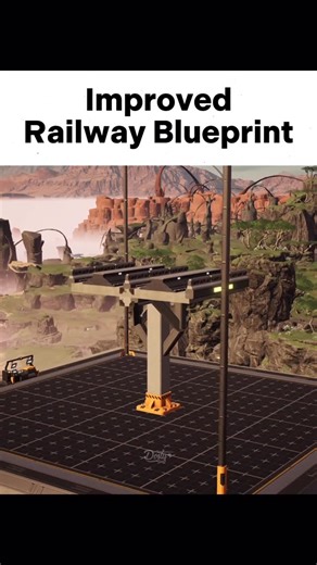 Dosty on Instagram: "Improved Rail Track Blueprint Tutorial Satisfactory #satisfactory #gaming #reels"