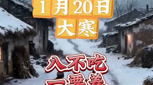 数九寒天远离八种食物！第一种吃多手脚更冰凉