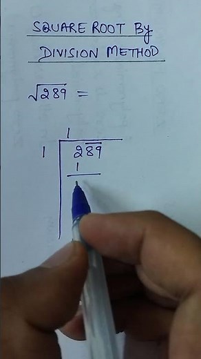Square Root by Division Method