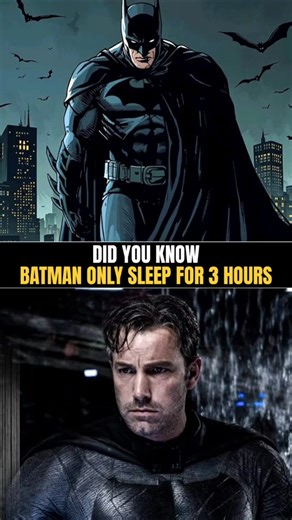Did you know Batman only sleeps for 3 hours | #Batman #DC #Shorts