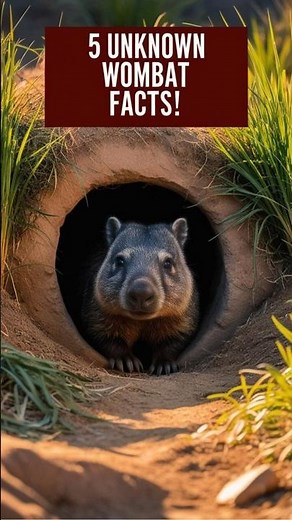 5 Mind Blowing Wombat Facts You’ve Never Heard! #wombat #animalfacts #wildlife