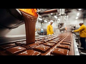 Inside a Massive Chocolate Factory | Cocoa Bean to Chocolate Bar Production Process