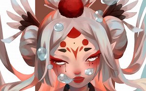 【板绘过程/半厚涂】画自家的儿子立鹤原(´；ω；`)