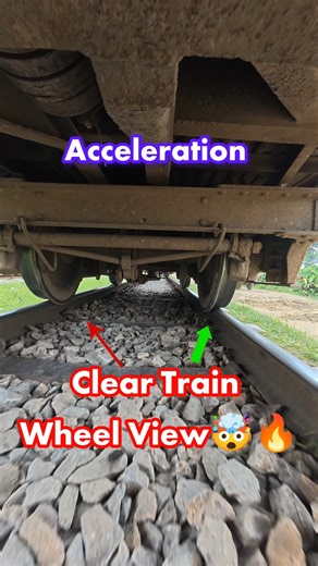 Conical Shape Wheel Acceleration 🔥🤯 #Train #acceleration #conical #trainwheel #shape #Railspotter