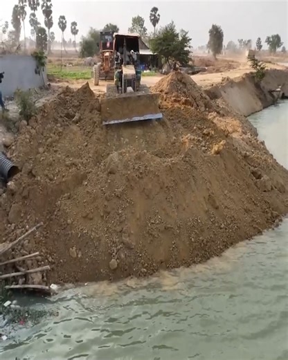 28K views · 392 reactions | Massive Landslide! Small Dozer and 25T Trucks Work to Refill the Area | Excavator Bulldozer | Facebook