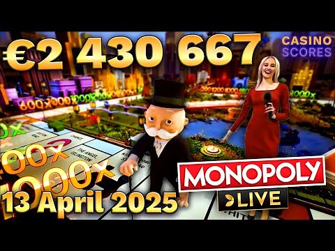 MONOPOLY Live Big Win Today – Up to 12500x game! 🎩