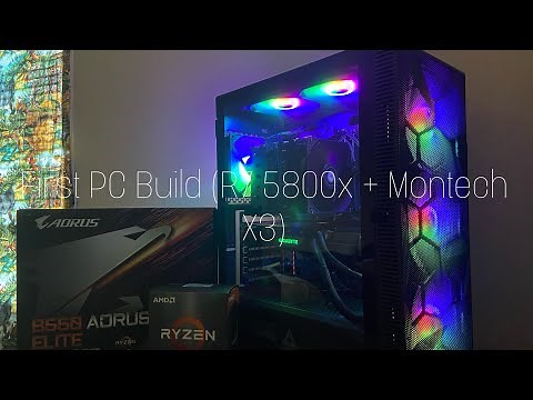 Building My First PC With No Experience! (Montech X3 + R7 5800x) (Timelapse)