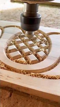 Episode 35/90 CNC Router in Action | Perfect Wood Carving That Feels Unreal #asmr #cnc #woodworking