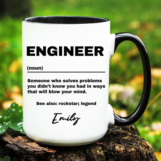 Engineer Gift, Personalized Engineer Mug, Custom Gifts for Engineer, Engineer Coffee Cup - Etsy