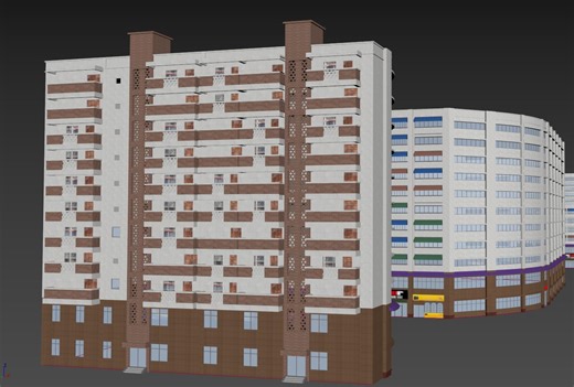 3dsamx railclone 程序化建模简单演示