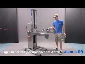 Edelstahl Hebehilfe, pneumatische Hebehilfe