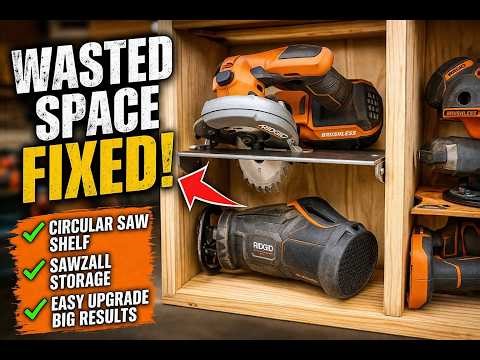 I Had Extra Space… So I Built THIS Tool Storage Upgrade!