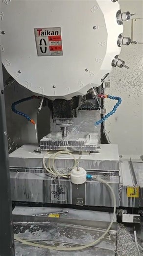 High precision aluminum components are currently in production #cnc #cncmachining #cncfactory