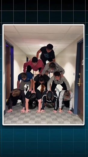 Hostel Human Pyramid Challenge 😂#facts #interestingfacts #usafacts #usashorts #trending #usa
