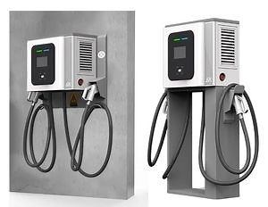 [Hot Item] Cargador rápido de pared Ocpp DC 40 Kw CCS Chademo de doble pistola Pago