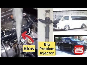 How to diagnose Diesel engine back pressure 1KD 2KD engine Blow by Injector problems Diesel