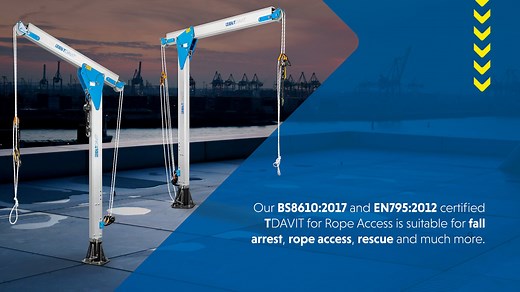 Why is the new T Davit the ideal anchor lifting system for Rope Access and working at height tasks — REID Lifting