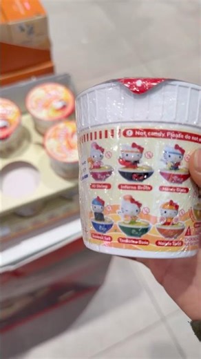 Not a Blind Box … Mini Noodle Cup Bubble Bean😆| Hello Kitty Series#hellokitty#blindbox#miniso#ramen