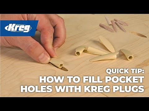 Quick Tip: How to Fill Pocket Holes with Kreg Plugs