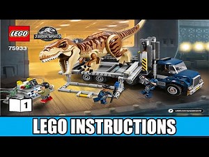 LEGO Instructions - Jurassic World - 75933 - T. rex Transport - Fallen Kingdom (Book 1)