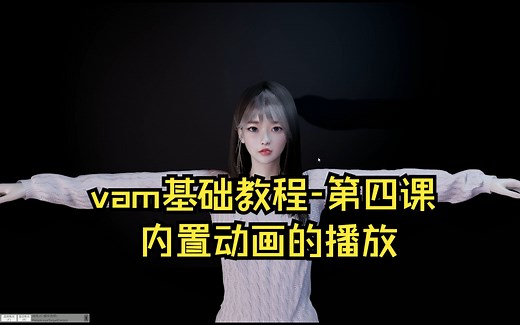vam基础教程第四课-如何使用和播放内置的动画