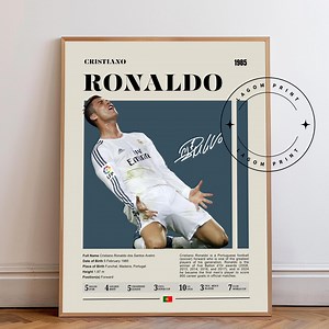 Cristiano Ronaldo Poster: CR7 Soccer Legend Wall Art Print - Etsy