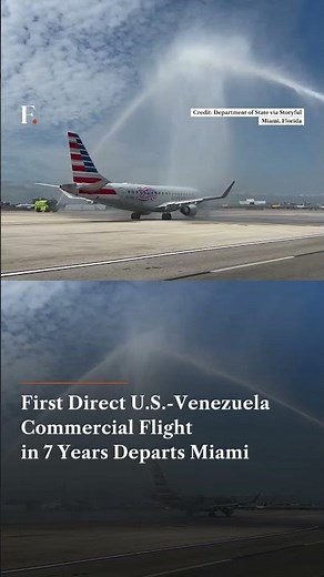 First Direct US Venezuela Commercial Flight in 7 Years Departs Miami