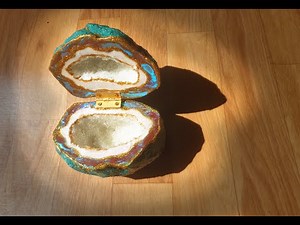 Precious Looking Geode box DIY/Tutorial