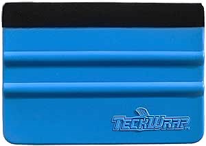 TECKWRAP Plastic Felt Edge Squeegee 4 Inch for Car Vinyl Scraper Decal Applicator Tool 1 pcs (with Black Felt Edge)