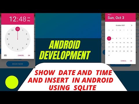 How to display Date And Time in android studio and insert into SQLite