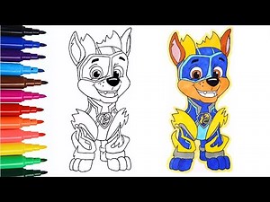 How to Draw Paw Patrol Chase | Mighty Pup | Easy & Fun Drawing | #art #drawing #pawpatrol #cartoon