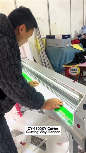 Signs banner Slitting Cutter easy to Operate Cuttings project