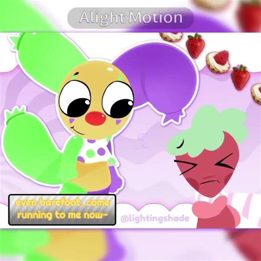 GRIZZLY NI OSOWARETARA || sprout x looey || dandys world #dandysworld #ship #shorts #lightingshade