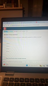 How many CEUs or continuing education credits total is needed f... | Filo