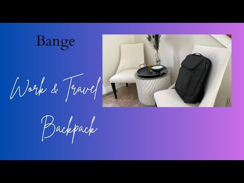 BANGE Business Smart Backpack: Waterproof, Fits 15.6” Laptop, USB Charging Port, Travel Durable
