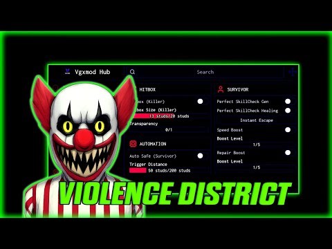 *NEW* Best Violence District Keyless Script - Auto Safe, Auto Escape, Anti Skill Check, Rapid Attack