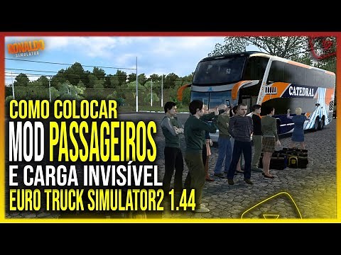 ▶️HOW TO PUT INVISIBLE PASSENGER AND CARGO MOD IN THE UPDATED EURO TRUCK 1.44