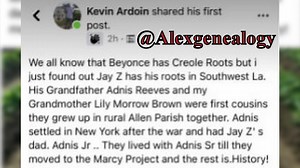 3.6K views · 113 reactions | Jay Z Ties to Louisiana #Louisiana #Creole #history #Genealogy #Music #Beyonce #Family | Alex Genealogy | Facebook