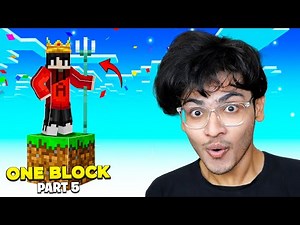 I GOT THE MOST POWERFUL WEAPON IN ONE BLOCK MINECRAFT #5