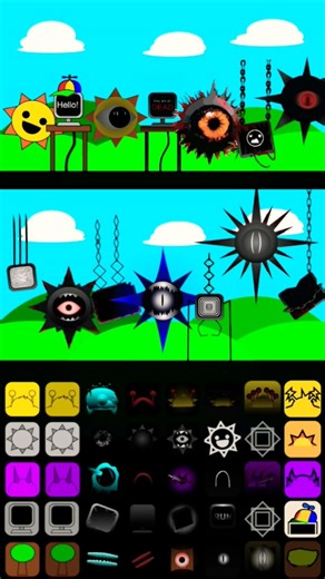 Incredibox Sprunki Mr.Sun x Mr. Fun computer 🔥 Battle Song 🎼 #incredibox #sprunki #shorts #phase #oc